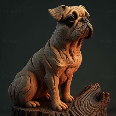 3D model Burbul dog (STL)